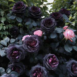 Роза Черная купить по цене от 450р. в интернет-магазине «Посадика» с доставкой почтой в в Элистае и по всей России – [изображение №1].