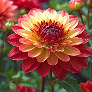 Георгин Оникс Найт купить по цене от 590р. в интернет-магазине «Посадика» с доставкой почтой в в Элистае и по всей России – [изображение №1].