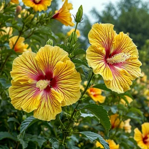 Гибискус Свит Соната купить по цене от 249р. в интернет-магазине «Посадика» с доставкой почтой в в Элистае и по всей России – [изображение №1].