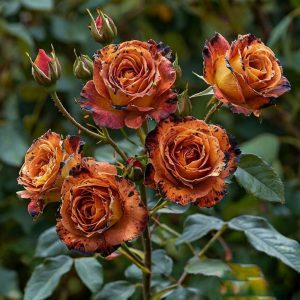 Роза плетистая Оранжевый Бриллиант купить по цене от 450р. в интернет-магазине «Посадика» с доставкой почтой в в Элистае и по всей России – [изображение №1].